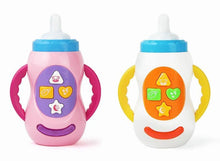 将图片加载到图库查看器，Baby Simulation Milk Bottle Toy LED Flashing Baby Bottle With Sound and Light Toys For Baby
