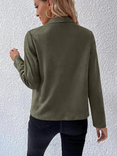 Load image into Gallery viewer, Classic Minimalist Collared Long Sleeve Jacket for Women – Minimalist &amp; Lightweight Everyday Outerwear
