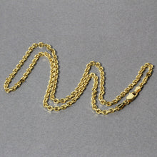 将图片加载到图库查看器，3.1mm 14k Yellow Gold Diamond Cut Cable Link Chain
