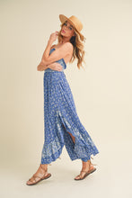 Load image into Gallery viewer, Ditsy Floral Ruffled Hem Maxi Women Cami Dress –Feminine Floral Print, Elegant Maxi Length, Flowy &amp; Comfortable Design for Casual &amp; Special Occasions
