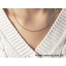 将图片加载到图库查看器，18k Yellow Gold Round Cable Link Chain 1.5mm
