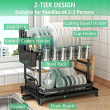 将图片加载到图库查看器，Black Metal Dish Rack – 2-Layer / 3-Layer
