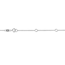 Load image into Gallery viewer, AGS Certified 10K White Gold 1/5 Cttw Bezel Set Round Diamond Solitaire 16-18" Adjustable Pendant Necklace (H-I Color, SI1-SI2 Clarity)
