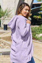 Load image into Gallery viewer, Red Double Take Full Size Hooded Teddy Bear Jacket with Thumbholes Ultra-Cozy &amp; Stylish Comfortable Outerwear
