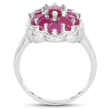 将图片加载到图库查看器，3.05 Carat Glass Filled Ruby .925 Sterling Silver Ring
