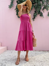 Load image into Gallery viewer, Smocked Single Shoulder Sleeveless Dress Stylish &amp; Comfortable Summer Long Dress Lightweight Dress
