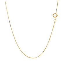 Load image into Gallery viewer, 14k Yellow Gold Classic Box Chain 0.45mm
