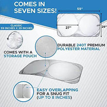 Load image into Gallery viewer, EcoNour Car Windshield Sun Shade with Storage Pouch
