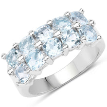 将图片加载到图库查看器，3.60 Carat Genuine  Blue Topaz .925 Sterling Silver Ring
