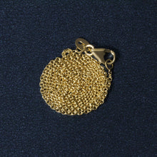 Load image into Gallery viewer, 14k Yellow Gold Round Cable Link Chain 1.2mm
