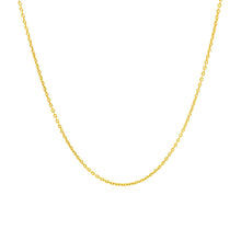将图片加载到图库查看器，14k Yellow Gold Round Cable Link Chain 1.1mm
