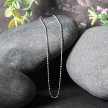 Load image into Gallery viewer, 14k White Gold Diamond-Cut Bead Chain 1.2mm
