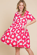 将图片加载到图库查看器，Summer Trendy Women Flower Print Ruched Dress - Trendy and Comfortable Dress for Effortless Style
