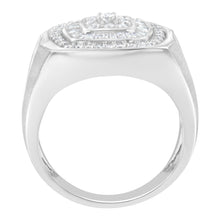 将图片加载到图库查看器，14K White Gold Men's 1 CTTW Diamond Band Ring
