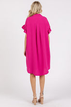 Load image into Gallery viewer, New Button Down Flounce Sleeve Dress with Pockets For Women – Trendy, Casual, Feminine, Practical &amp; Stylish Design For Any Occasion
