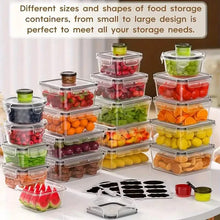 将图片加载到图库查看器，48-Piece Food Storage Container Set – Stackable, Microwave Safe, BPA Free
