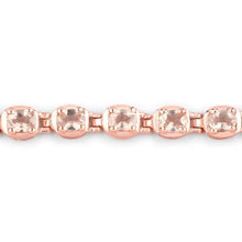 Load image into Gallery viewer, 1.35 Carat Genuine Morganite .925 Sterling Silver Bracelet
