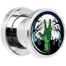 Load image into Gallery viewer, Cemetery Zombie Hand Halloween Plug Set 0G

