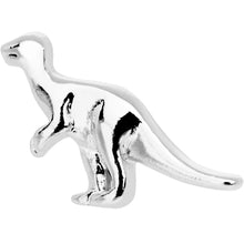 Load image into Gallery viewer, 16G 1/4 Silver Tone Dangerous Dinosaur Tragus Cartilage Earring
