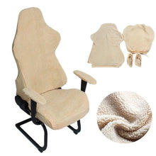 Load image into Gallery viewer, Elastic Chair Armrest Pads Chair Cover Warm Computer Chair Covers For Office Slipcover For Gaming Armchair  Washable Spandex Kitchen Chair Covers for Dining Room Christmas Decoration Holiday Party
