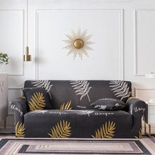 Load image into Gallery viewer, Elastic Plain Floral Printing  Sofa Cover Stretch for Living Room Couch Cover Chair Protector 1/2/3/4 Seater Printed Couch Cover for 3 Cushion Couch  Floral Pattern Sofa Cover with Separate Cushion Cover Pieces Stretch Sofa Slipcover
