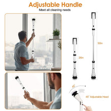 将图片加载到图库查看器，Electric Cordless Spin Scrubber Cleaning Brush with 4 Replaceable Heads
