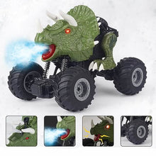 Load image into Gallery viewer, Electric Dinosaur Remote Control Spray Stunt Car
