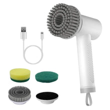 Load image into Gallery viewer, Electric Handheld Spin Scrubber Cordless Cleaning Brush with 2 Rotating Speeds
