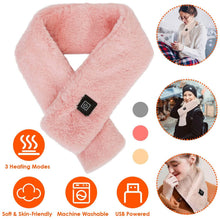 Load image into Gallery viewer, Electric Heated Scarf USB Heating Neck Shawl Soft Warm Scarves with 3 Heating Modes
