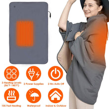 Load image into Gallery viewer, Electric Heated Throw Full Body Shawl
