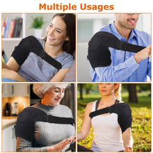 Load image into Gallery viewer, Electric Heating Pad Therapy Shoulder Heating Wrap Compression Sleeve
