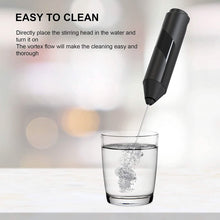 Load image into Gallery viewer, Electric Milk Frother Handheld with Stainless Steel Stand
