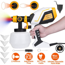 Load image into Gallery viewer, Electric Paint Sprayer HVLP with Different Spray Patterns 1200ML Detachable Container
