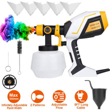 Load image into Gallery viewer, Electric Paint Sprayer HVLP with Different Spray Patterns 1200ML Detachable Container
