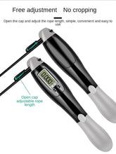 Load image into Gallery viewer, Electronic Cordless Skipping Rope Gym Fitness Skipping Smart Jump Rope With LCD Screen Counting Speed Women Jumprope For Fitness Workout Crossfit Adult Kids Adjustable Skipping Rope For Exercise
