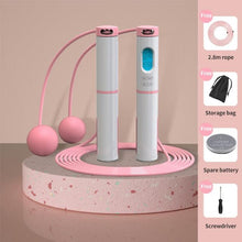 Load image into Gallery viewer, Electronic Jump Ropes Smart Digital Wireless Skipping Rope Fitness Body Building Training Rope With Counter Calorie Dual-Use Fitness Exercise Speed Skipping Rope Wireless Ball Rope Suitable For Indoor And Outdoor Sports Adult Men
