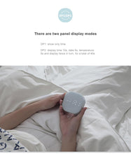Load image into Gallery viewer, Electronic Square Silent Bedside Alarm Clock Intelligent Temperature Sensing Magnetic Attraction Desk Clock Mini Battery Operated Alarm Clock  Home Decor
