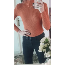 Load image into Gallery viewer, Elegance Solid White and Black Tops,Sweaters Winter Long Sleeve Turtleneck Pullovers Women's Sweaters Female Clothing
