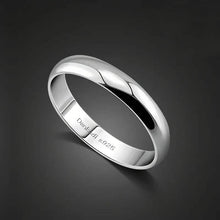 将图片加载到图库查看器，Elegant and Charming S925 Silver Wedding Band Ring
