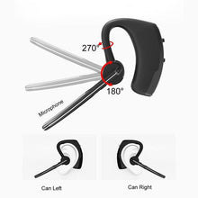 Load image into Gallery viewer, Elegant Black Bluetooth Earphone Wireless Stereo HD Mic HiFi Headphones Bluetooth Comfort Handsfree Driving Headset Ideal Standby Time Single In Ear Headset For Worm Driving
