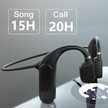 Load image into Gallery viewer, Elegant Black Headphones Wireless Earphones For Workouts And Running Bluetooth Headphones With Mic Grey Bluetooth 5.0 Bone Conduction Earphone Waterproof Sport Headphone Bluetooth Headsets Wireless Headphones Music Handsfree Design
