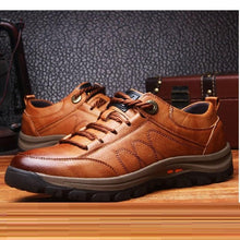 将图片加载到图库查看器，Elegant Black Leather Mens Business Boots Platform Winter Sneakers Without Lace Safety Shoe Quick-Drying Tactical Shoe Comfortable Sneaker Hiker Lightweight Ankle Motorcycle Mountain Running Short Boot
