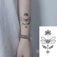 Load image into Gallery viewer, Elegant Black Music Notes Waterproof Sticker Tattoos Temporary Chest Shoulder Tattoos For Men Women
