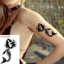 Load image into Gallery viewer, Elegant Black Music Notes Waterproof Sticker Tattoos Temporary Chest Shoulder Tattoos For Men Women
