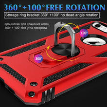 Load image into Gallery viewer, Elegant Black Screen Protector Stand Ring Holder Shockproof Heavy Duty Accessories Case For iPhone 7 8 plus 8plus 7plus Phone Cover Bumper iPhone 8 iPhone 7 Plus
