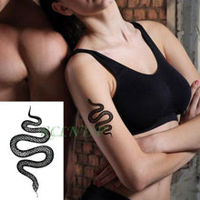 Load image into Gallery viewer, Elegant Black Waterproof Temporary Tattoo Stickers Moon Hill Modern Body Art Stickers Hand Foot High Quality For Womens

