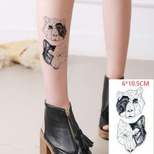Load image into Gallery viewer, Elegant Black Waterproof Temporary Tattoo Stickers Moon Hill Modern Body Art Stickers Hand Foot High Quality For Womens
