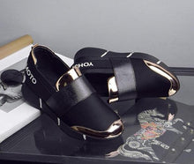 Load image into Gallery viewer, Elegant Black Women Slip-On Casual Thicken Sneakers Soft Soled Slip On Walking Shoes Lightweight Casual Running Sneakers  Flats Casual Walking Espadrilles For Women
