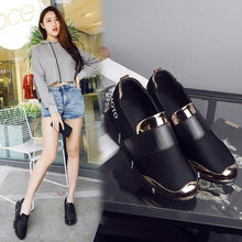 Load image into Gallery viewer, Elegant Black Women Slip-On Casual Thicken Sneakers Soft Soled Slip On Walking Shoes Lightweight Casual Running Sneakers  Flats Casual Walking Espadrilles For Women
