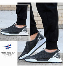 Load image into Gallery viewer, Elegant Breathable Casual Mens Sneakers Comfortable Walking Man Trendy Slip On Walking Shoes Non Slip Running Shoes Lightweight Breathable Mesh Fashion Sneakers
